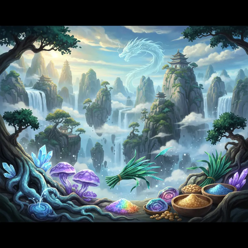 Spiritual Herbs and Ingredients: The Raw Materials of Cultivation