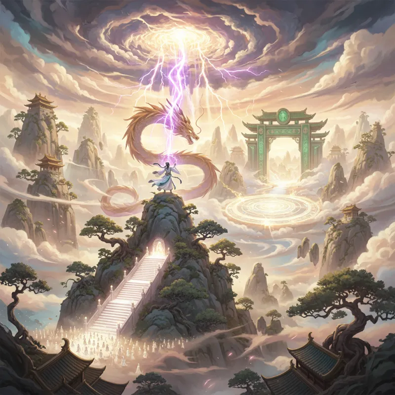 Heavenly Tribulation and Ascension: The Final Test of Cultivation