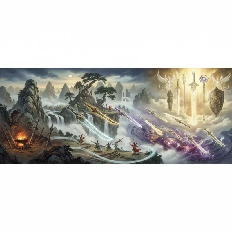 Weapon Grades in Cultivation Fiction: From Mortal Iron to Divine Artifacts